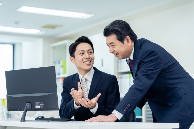 オフィスでの会話